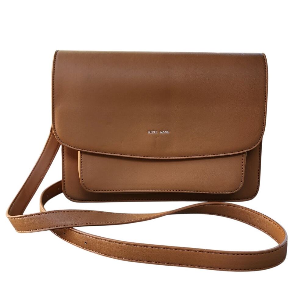 Pixie Mood Zoe Honey Vegan Leather Convertible Crossbody Bag